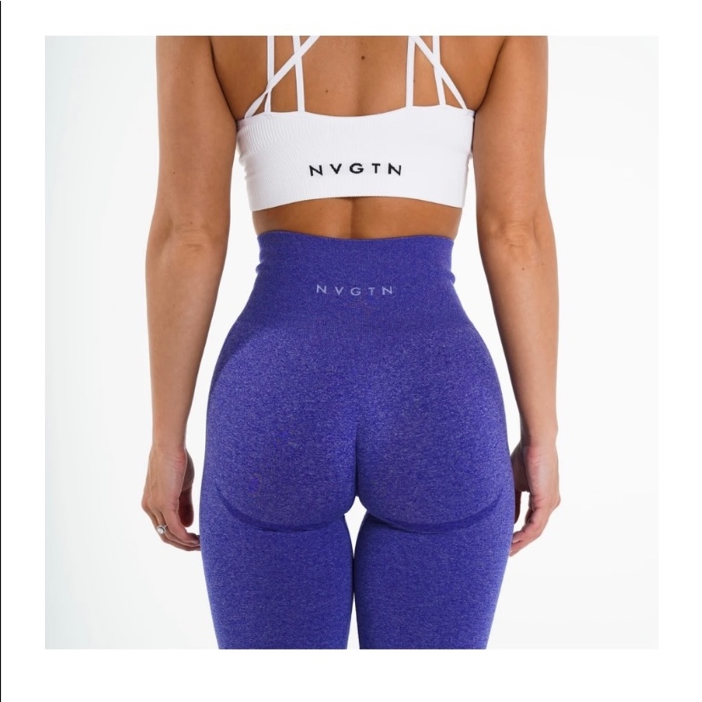 NVGTN Electric Blue Contour Seamless Leggings
